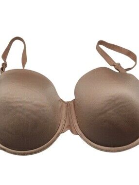 Dreamfit Womens Sz 38DD Classic Lightly Lined T Shirt Bra Solid Beige